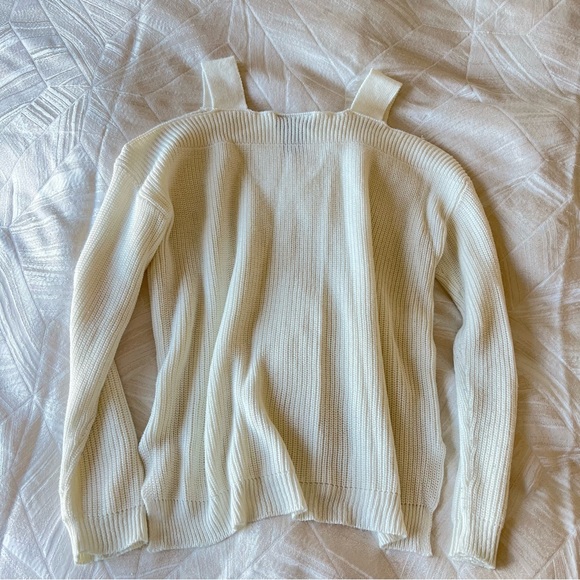 Cold Shoulder Sweater Top - Picture 2 of 4